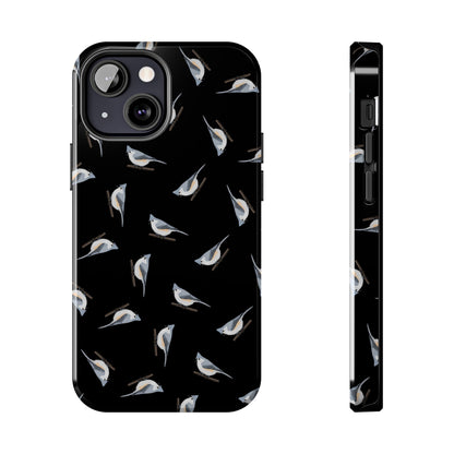 Tufted Titmouse iPhone Case Black – Premium Tough Phone Cover for Bird Lovers – animal lover,