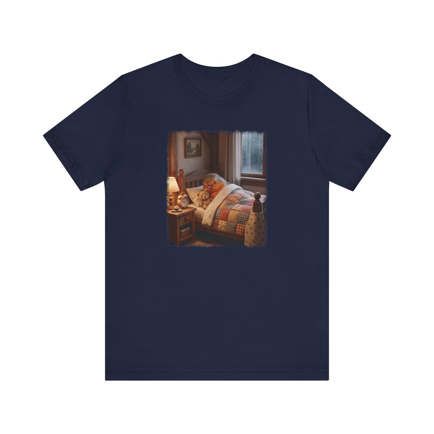 Robin Rosi Sleeping in Bed T-Shirt for Bird Lovers