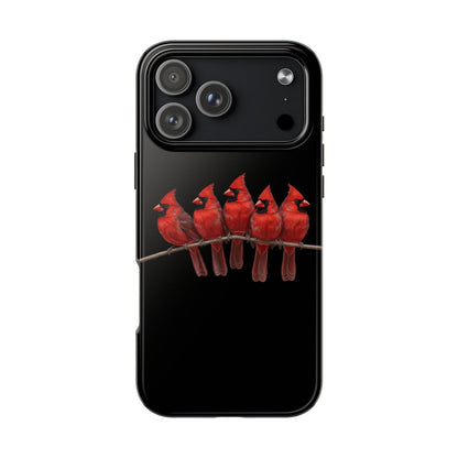 Cardinal Dual-Layer iPhone Case with Bird Art – The Perfect Gift for Ornithologists & Bird Lovers