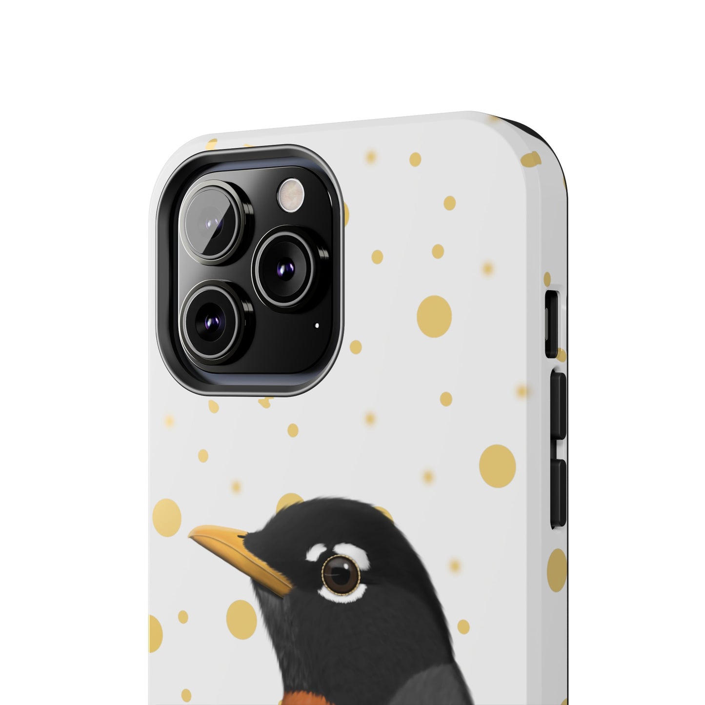 Robin Bird Art Tough Phone Case White