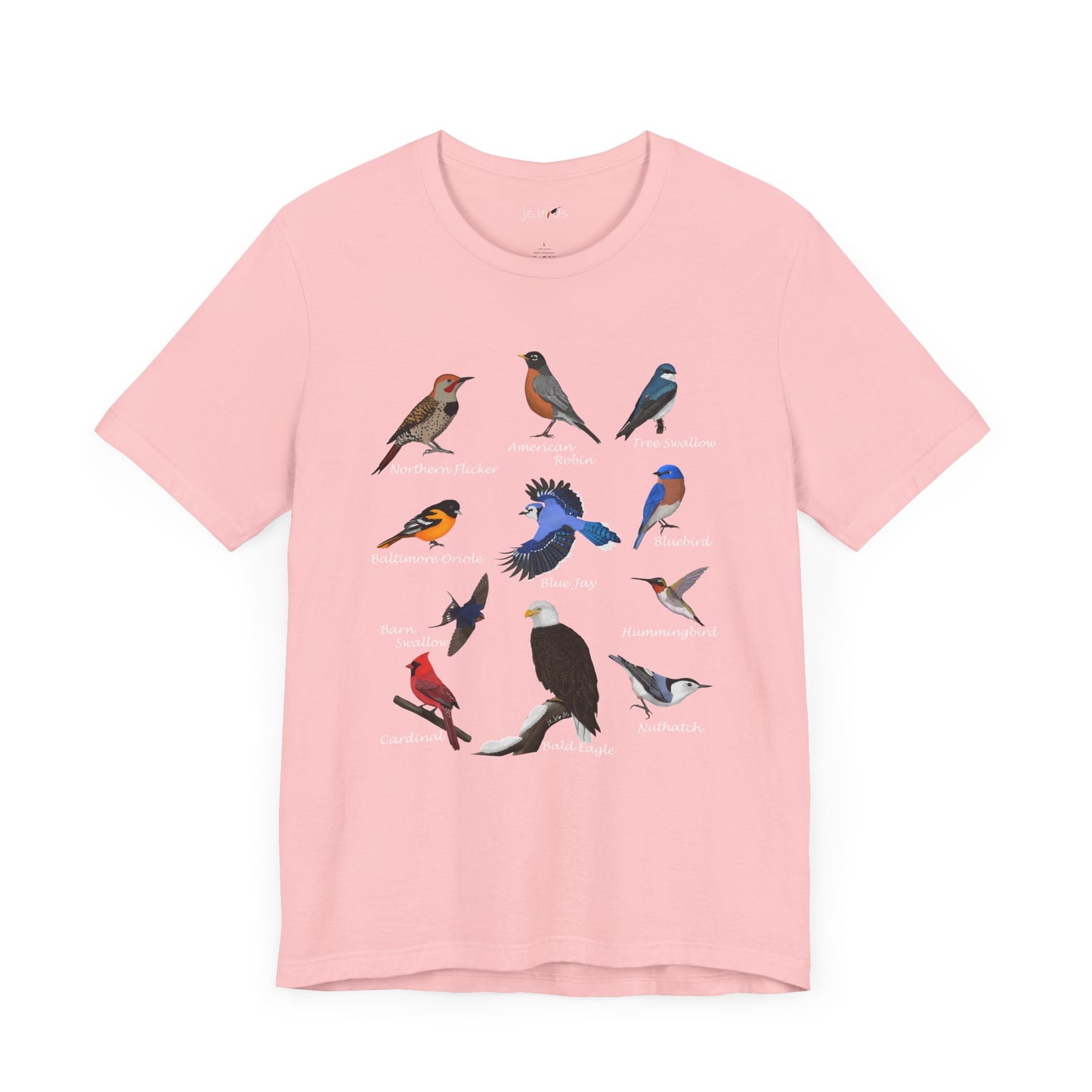 Blue Jay Cardinal Hummingbird Robin Bald Eagle Birding & Birdwatching Bird T-Shirt