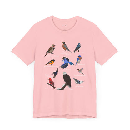 Blue Jay Cardinal Hummingbird Robin Bald Eagle Birding & Birdwatching Bird T-Shirt