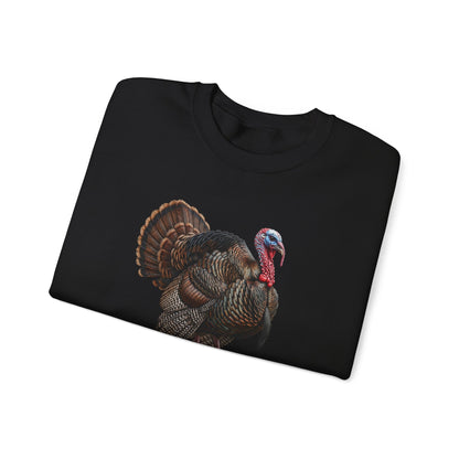 Thanksgiving Turkey Sweatshirt | Wild Turkey Bird Art Crewneck | Cozy Fall Apparel