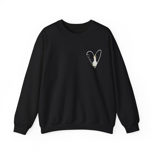 Cockatoo Heart Birdlover Biologist Bird Sweatshirt