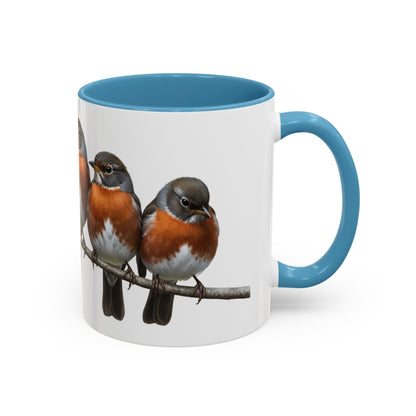 枝に止まるアメリカムシクイの陶器製バードコーヒーマグ – バードウォッチャーへのカスタムギフト