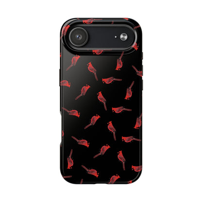 Cardinal iPhone Case Black – Premium Tough Phone Cover for Bird Lovers