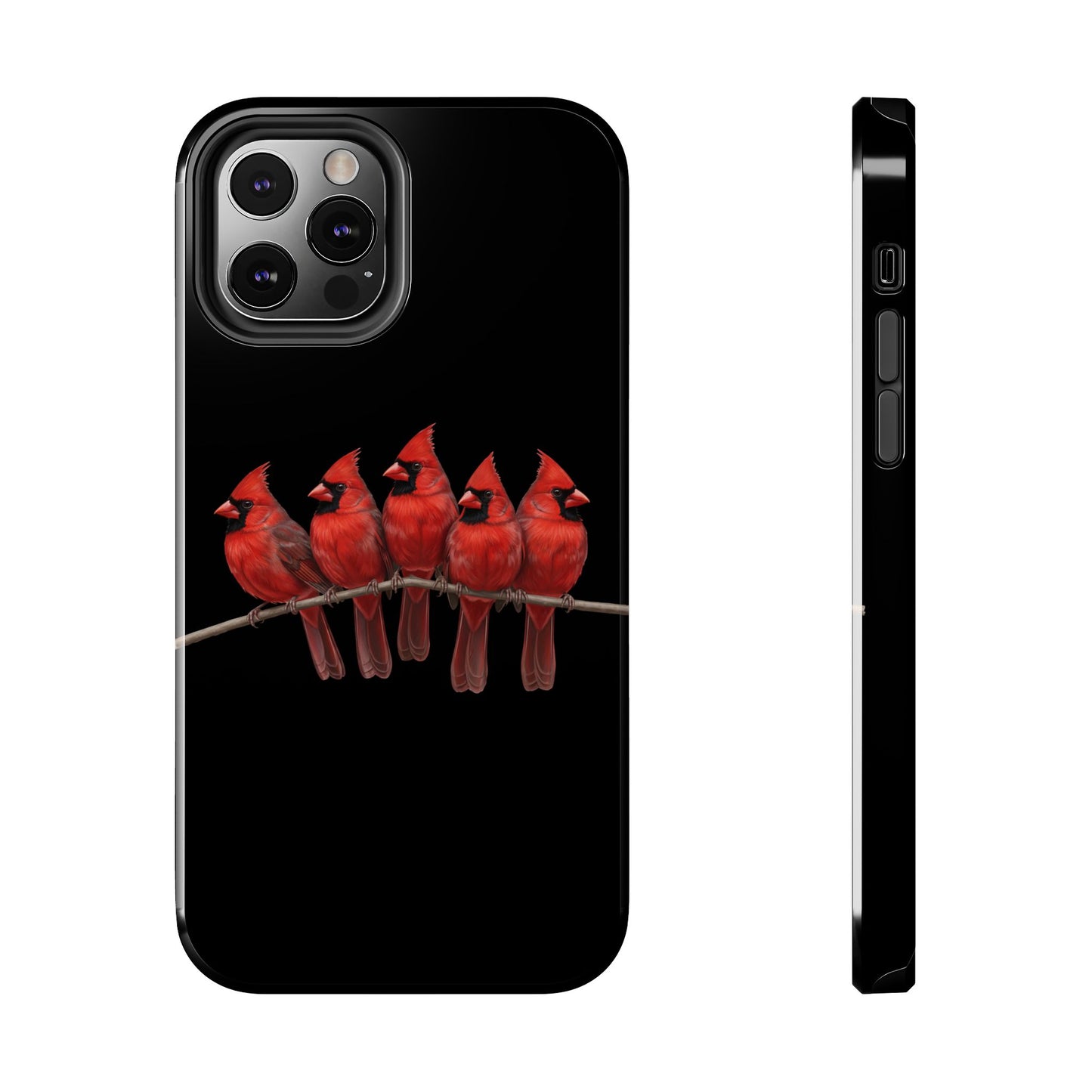 Cardinal Dual-Layer iPhone Case with Bird Art – The Perfect Gift for Ornithologists & Bird Lovers