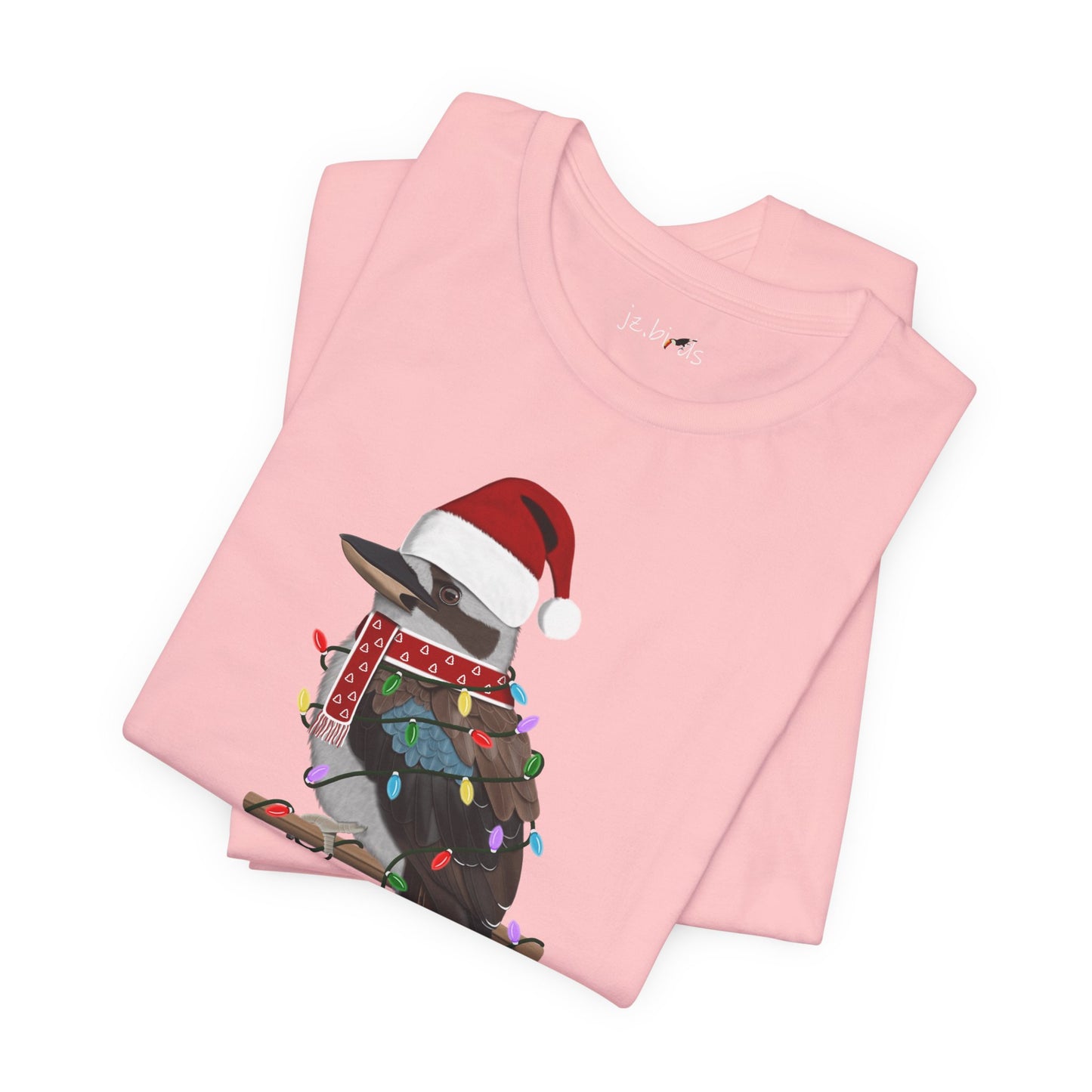 Kookaburra with Fairy Lights Christmas Bird T-Shirt