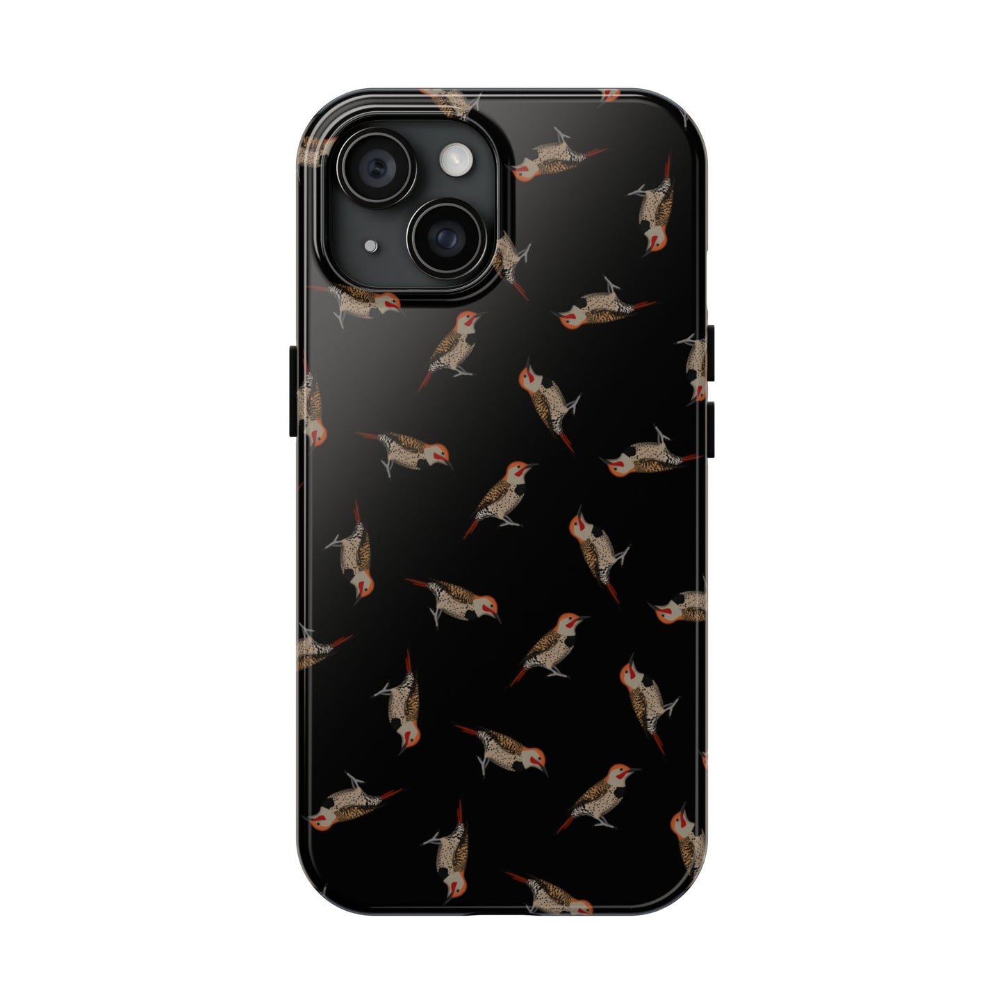 Northern Flicker iPhone Case Black – Premium Tough Phone Cover for Bird Lovers