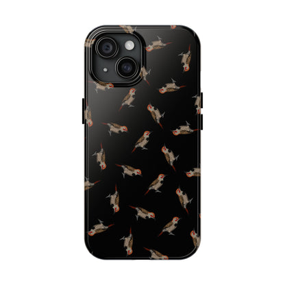 Northern Flicker iPhone Case Black – Premium Tough Phone Cover for Bird Lovers
