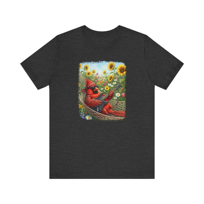 Cardinal Hammock Chillout – Premium Unisex Bird Lovers T-Shirt