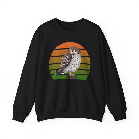 Little Owl Birdlover Ornithologist Bird Sweatshirt