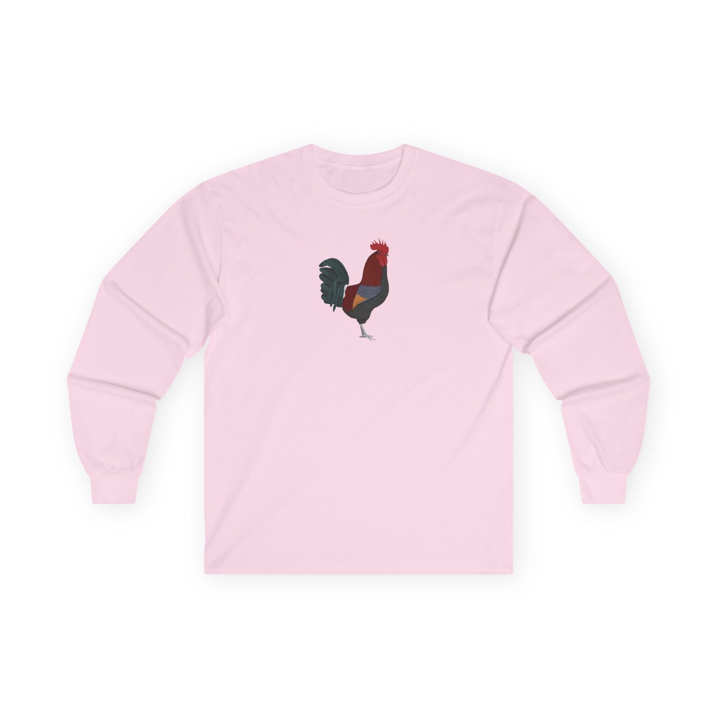 Rooster Birding & Birdwatching Bird Cotton Long Sleeve T-Shirt