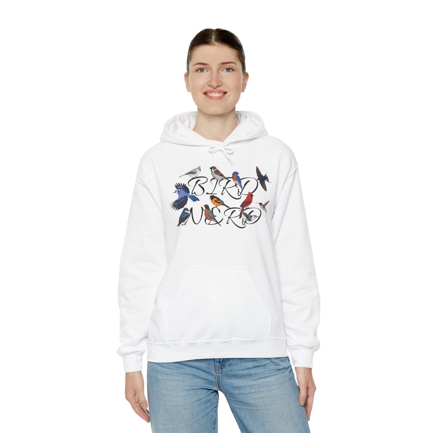 Bird Nerd Blue Jay Cardinal Hummingbird Robin Oriole Hoodie