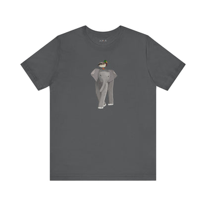 Elephant with Mallard Duck Birds Birding & Birdwatching T-Shirt