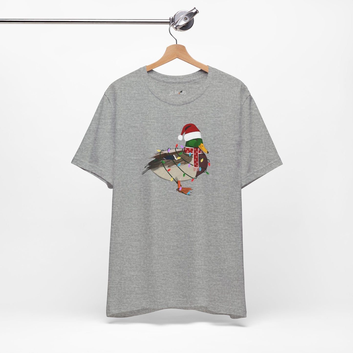 Mallard with Fairy Lights Christmas Bird T-Shirt