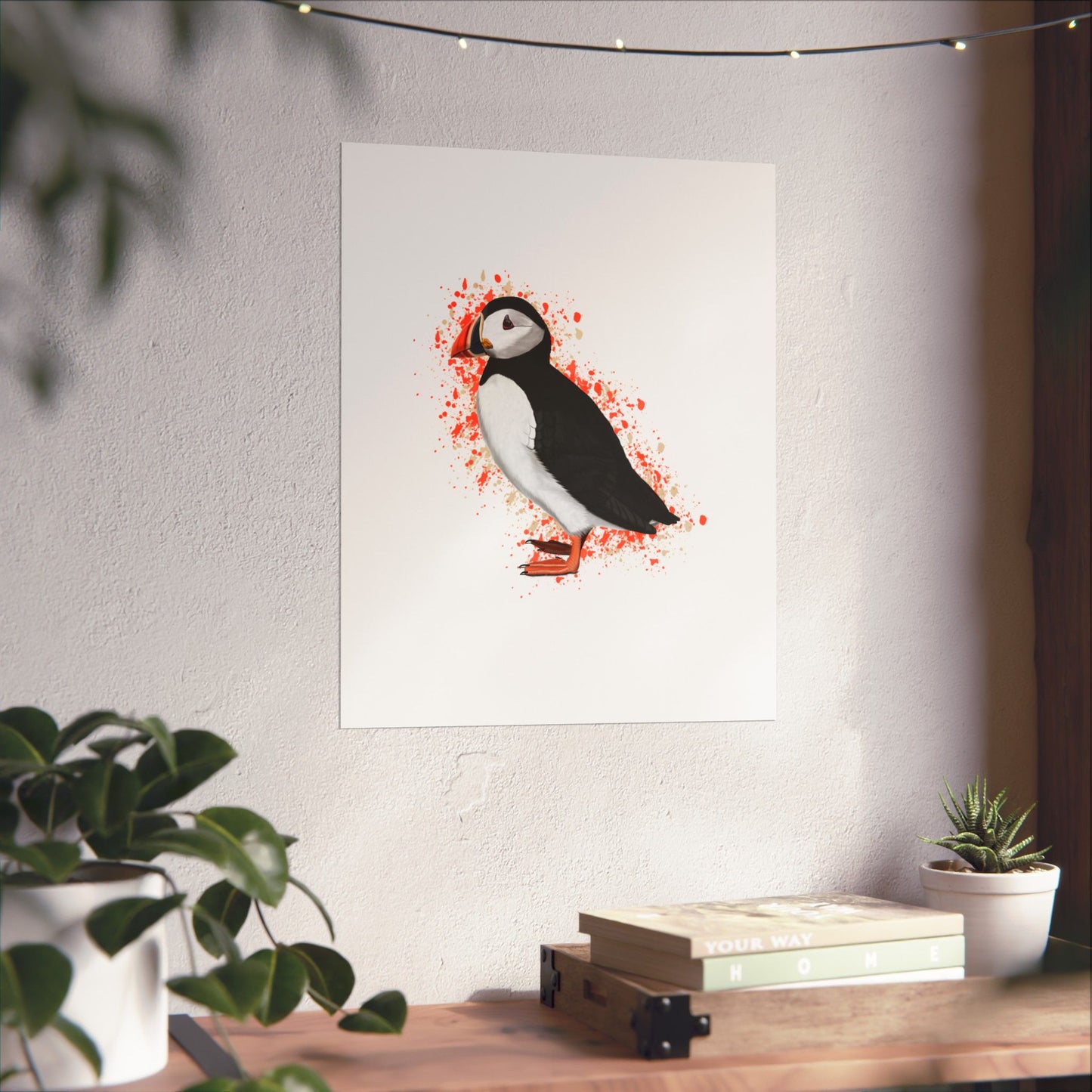 Puffin Bird Artwork Matte Poster