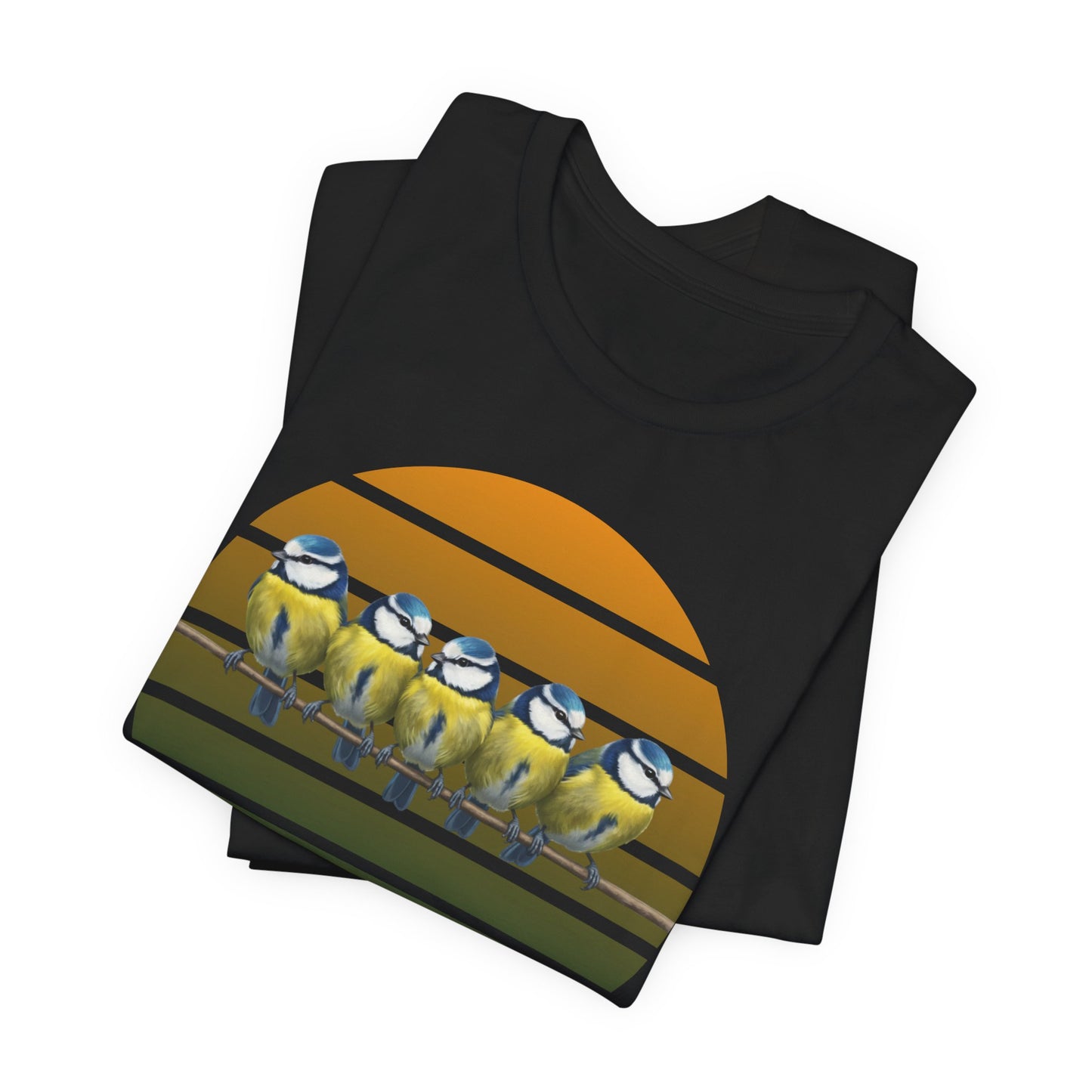 Blaumeisen Premuim T-Shirt | Geschenk für Vogelbeobachter | jz.birds