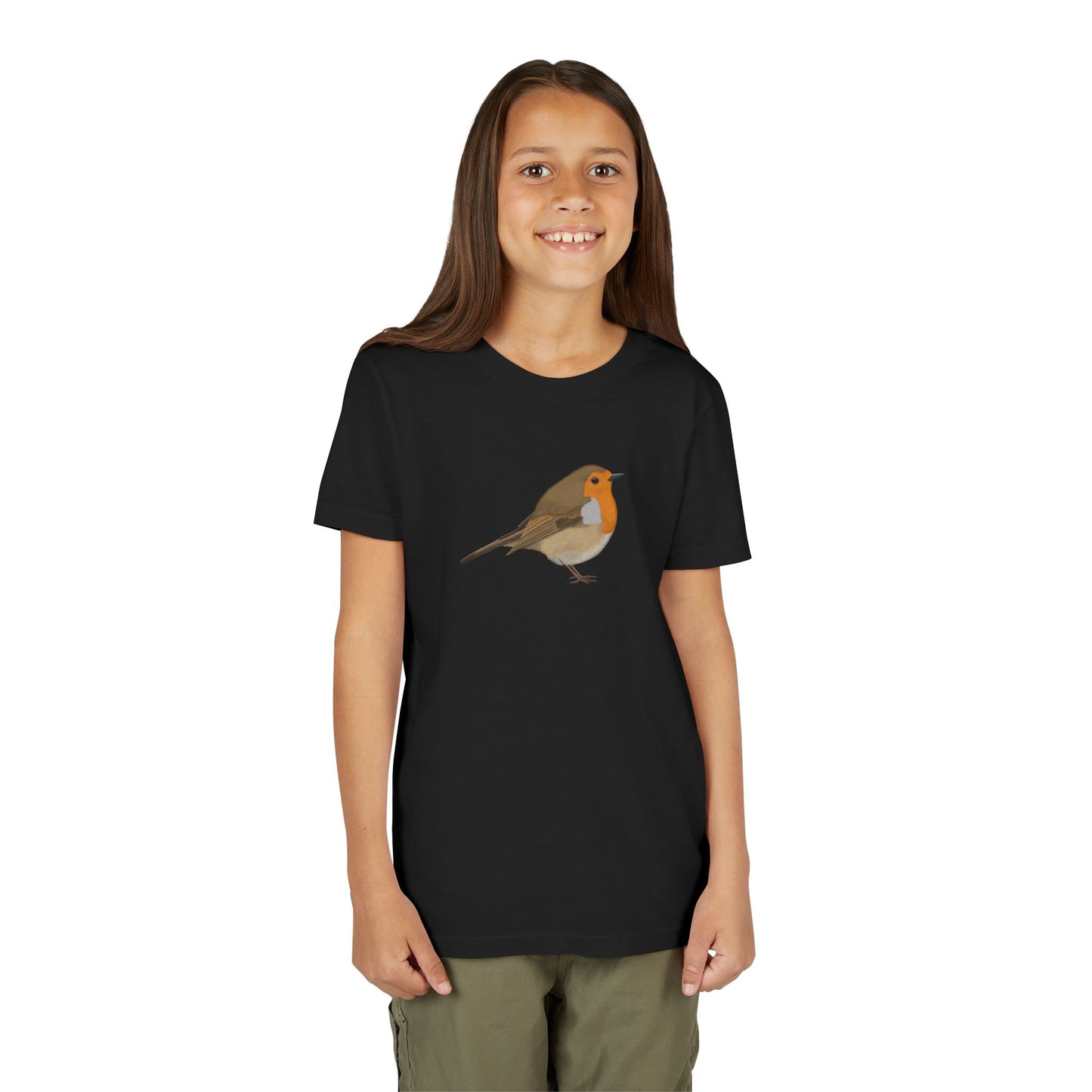 European Robin Birding & Birdwatching Bird Youth T-Shirt