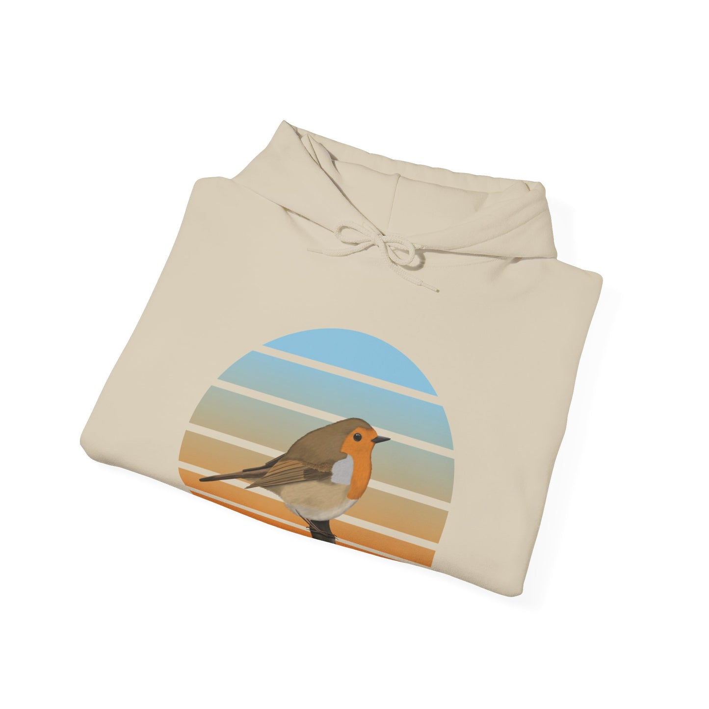 European Robin Bird Hoodie