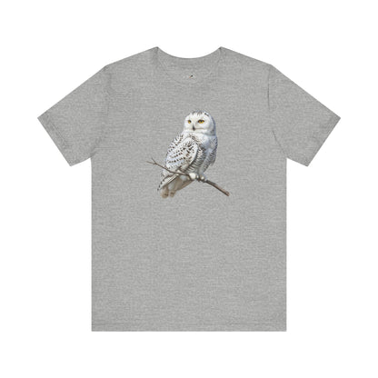 Snowy Owl T-Shirt | Unisex Bird Lover Tee | Wildlife Birder Gift
