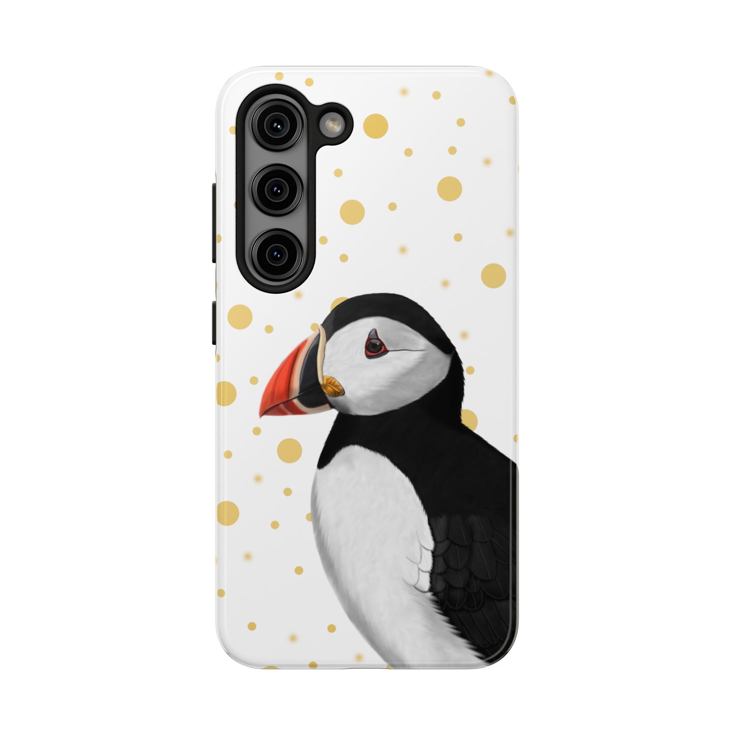 Puffin Bird Art Tough Phone Case White