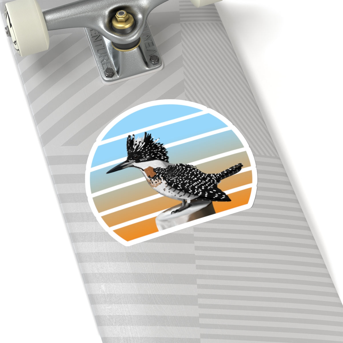 Crested Kingfisher Bird Sticker