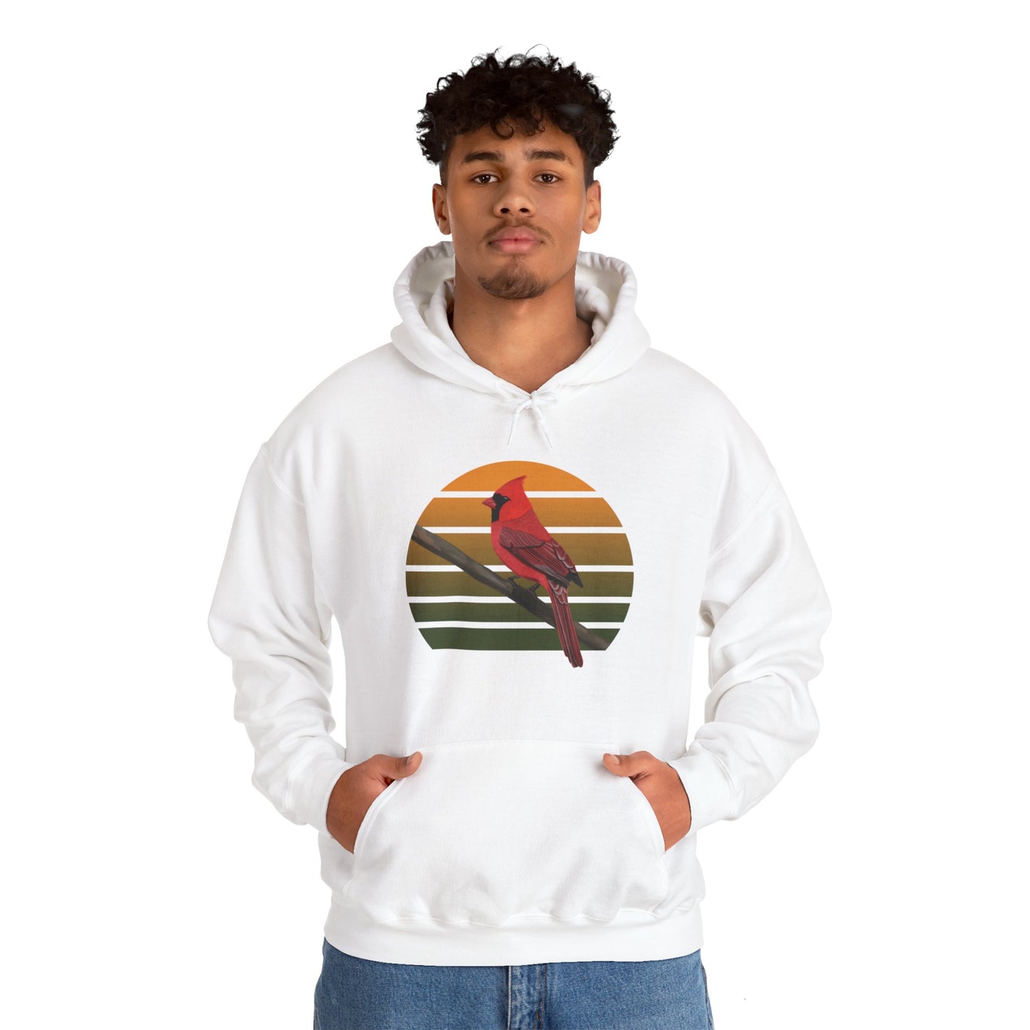 Cardinal Bird Hoodie