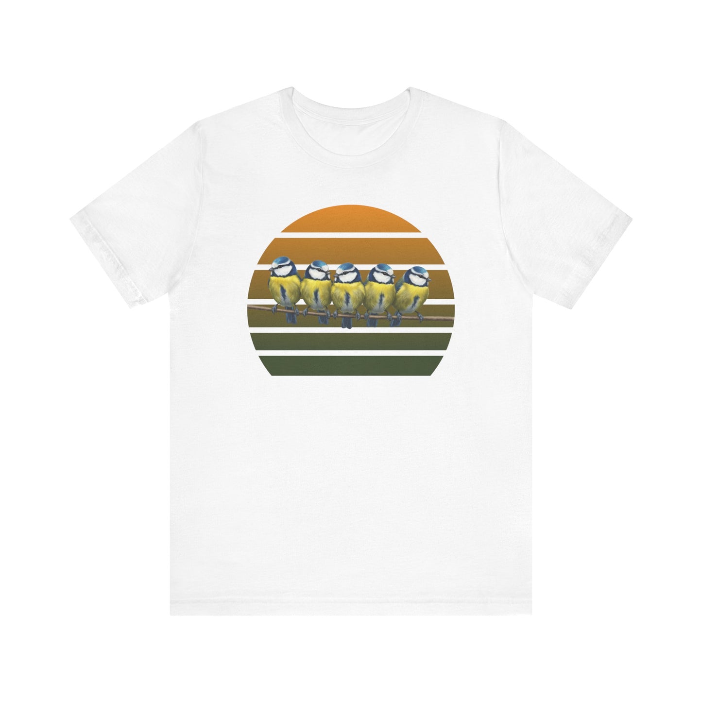 Blaumeisen Premuim T-Shirt | Geschenk für Vogelbeobachter | jz.birds
