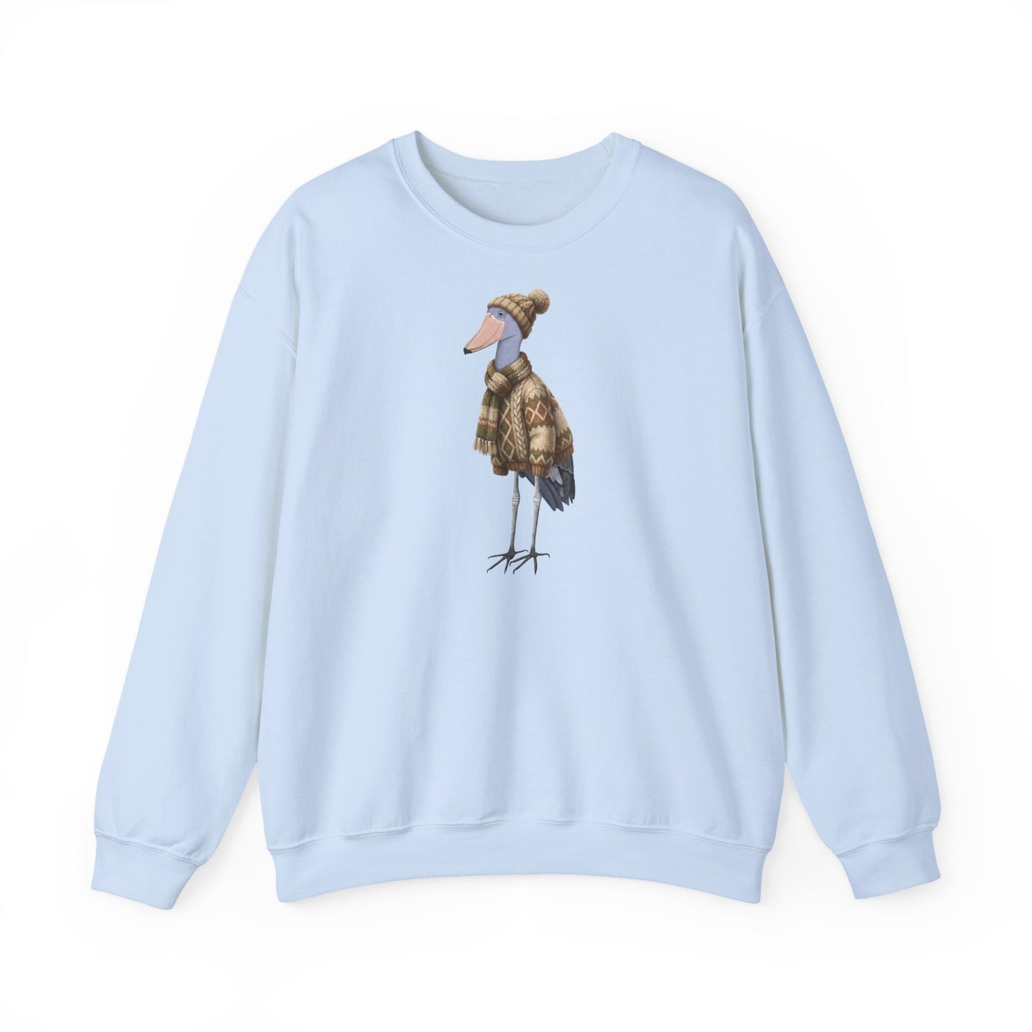 Schuhschnabel in Strick Weihnachts-Sweatshirt | Unisex Vogel Sweater für Vogelfreunde & Vogelbeobachter
