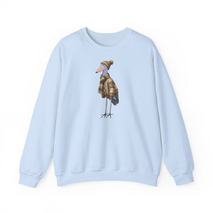 Schuhschnabel in Strick Weihnachts-Sweatshirt | Unisex Vogel Sweater für Vogelfreunde & Vogelbeobachter