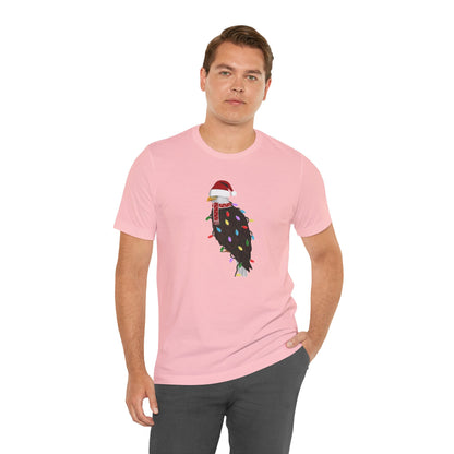 Bald Eagle with Fairy Lights Christmas Bird T-Shirt