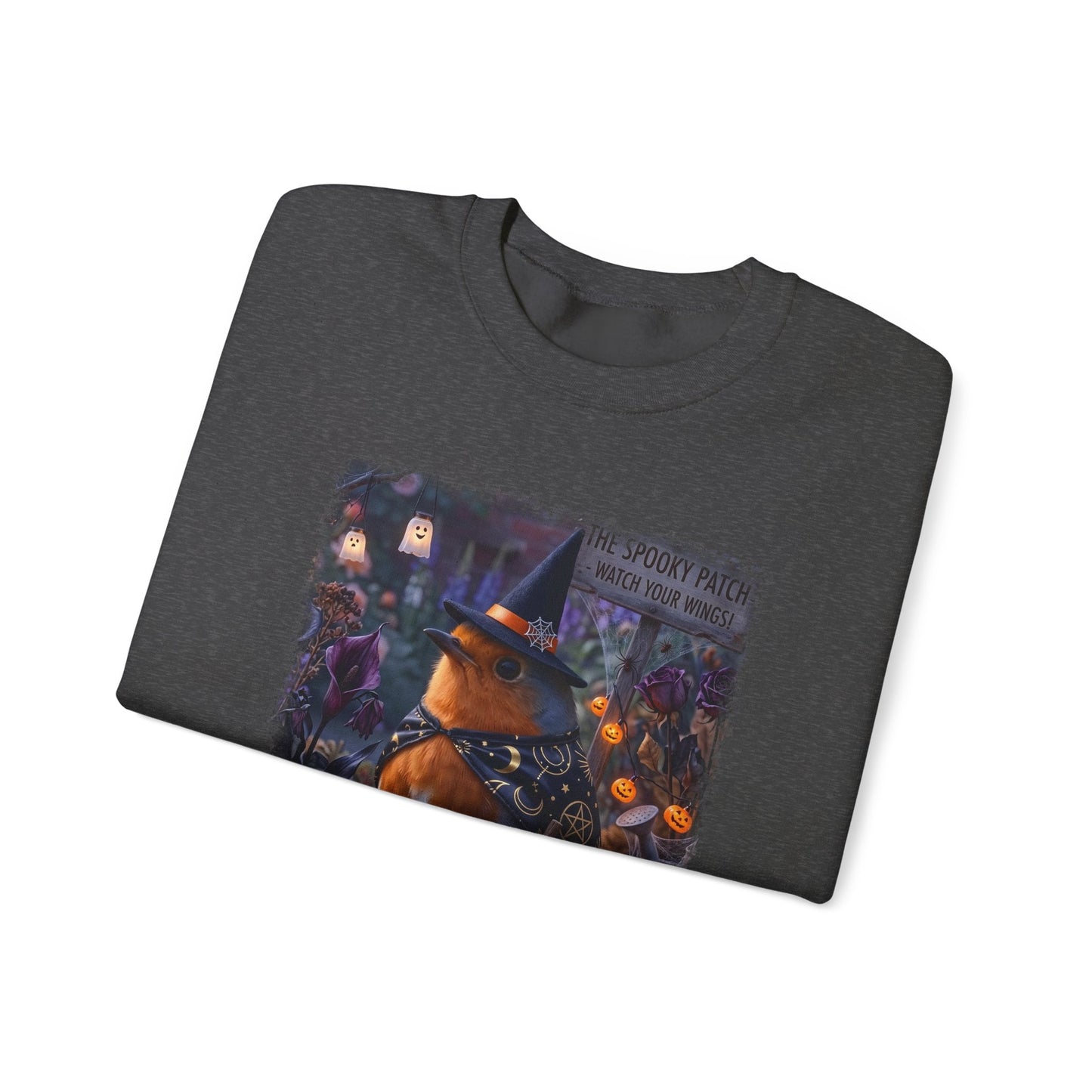 Robin Rosi Halloween Witch Sweatshirt – Cozy Crewneck for Spooky Season