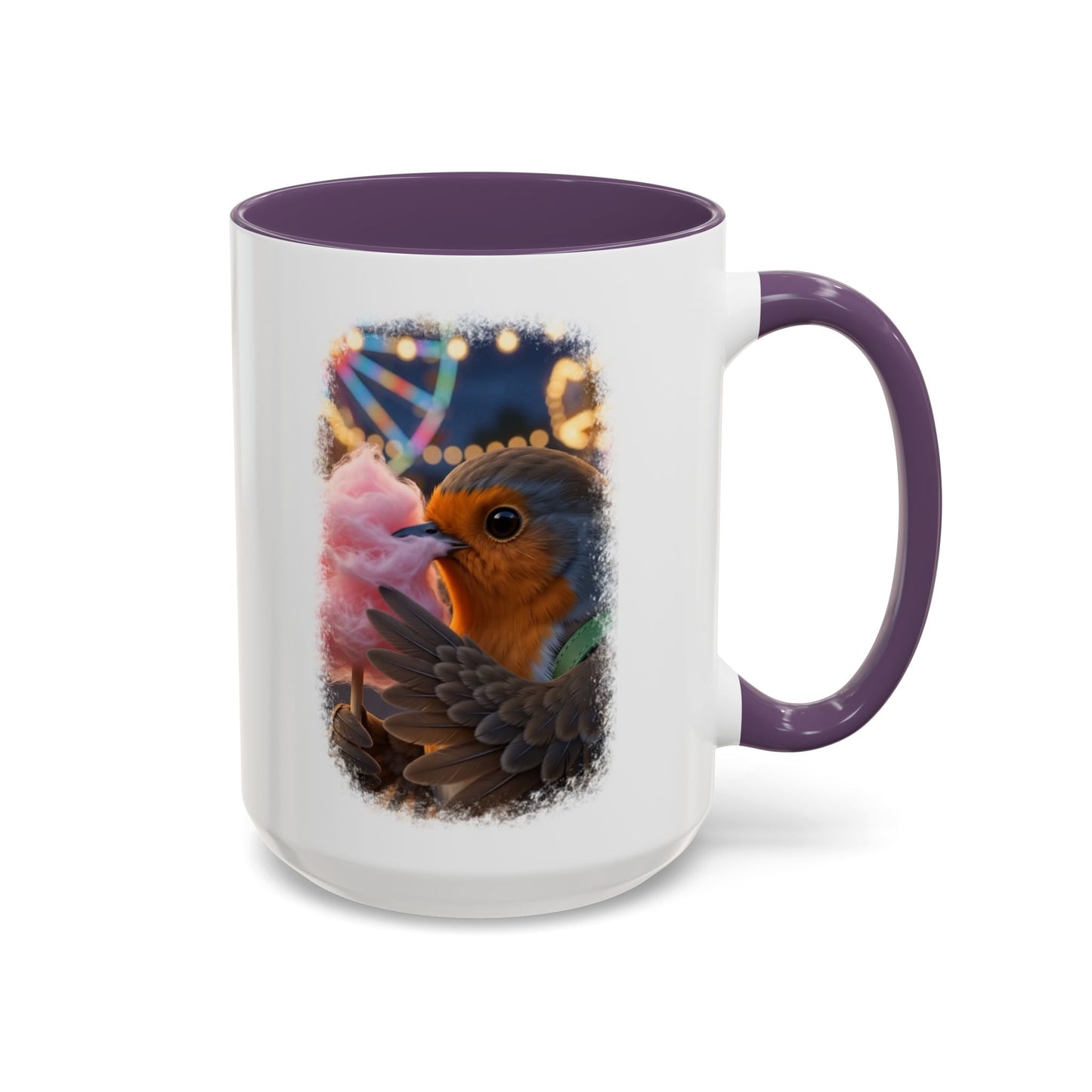 Robin Rosi Pink Cotton Candy Premium Mug for Bird Lovers