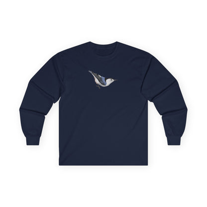 Nuthatch Birding & Birdwatching Bird Cotton Long Sleeve T-Shirt