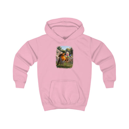 Kuscheliger Kinder Hoodie Riesen-Eis mit Rosi Rotkehlchen