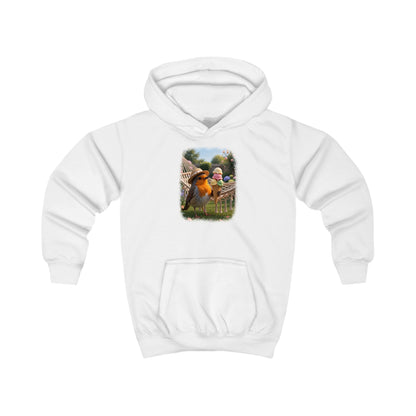 Kuscheliger Kinder Hoodie Riesen-Eis mit Rosi Rotkehlchen