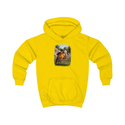 Kuscheliger Kinder Hoodie Riesen-Eis mit Rosi Rotkehlchen