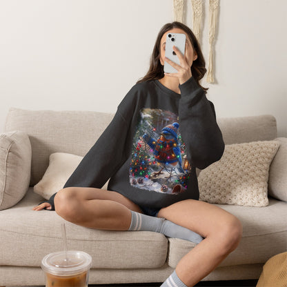 Eastern Bluebird Christmas Sweatshirt – Tangled Lights Winter Crewneck