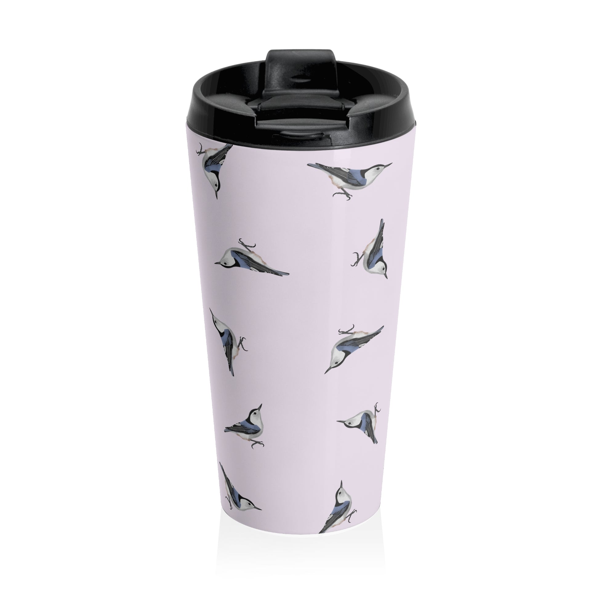 White-breasted Nuthatch and Tern Tumbler – 15oz, bird