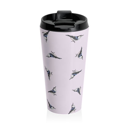 White-breasted Nuthatch and Tern Tumbler – 15oz, bird