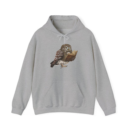 The Librarian Owl Hoodie - Dark Academia Aesthetic | Gift for Book Lovers & Birders