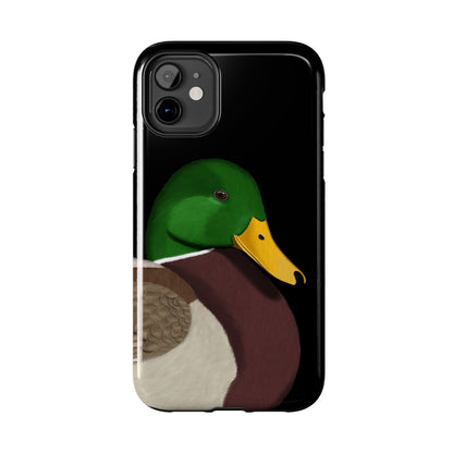 Mallard Bird Art Tough Phone Case Black