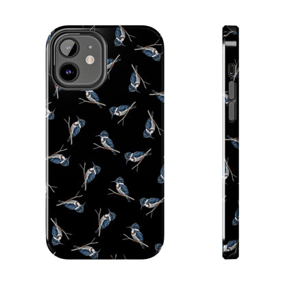 Belted Kingfisher iPhone Case Black – Premium Tough Phone Cover for Bird Lovers – animal lover,
