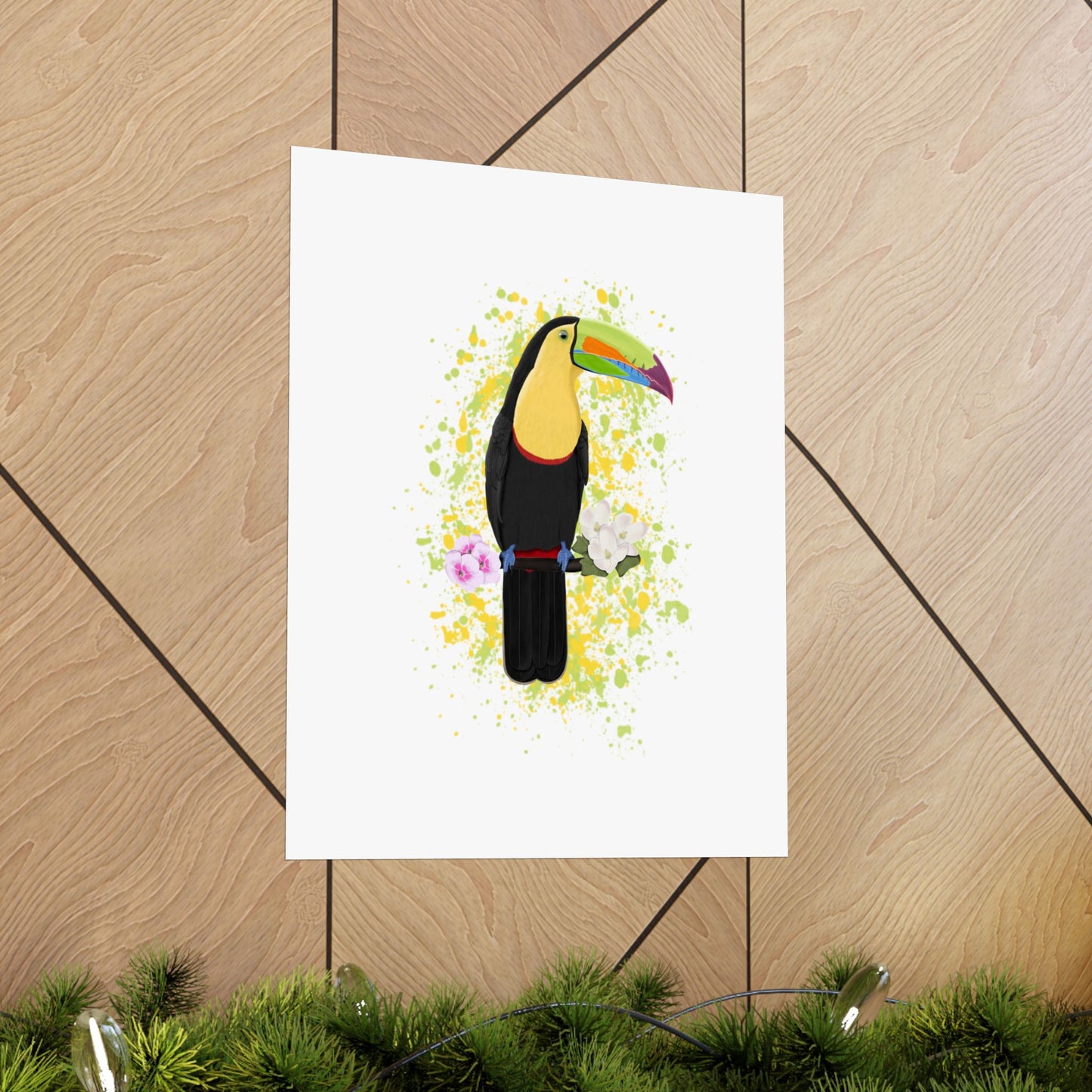 Keel-Billed Toucan Bird Artwork Matte Poster