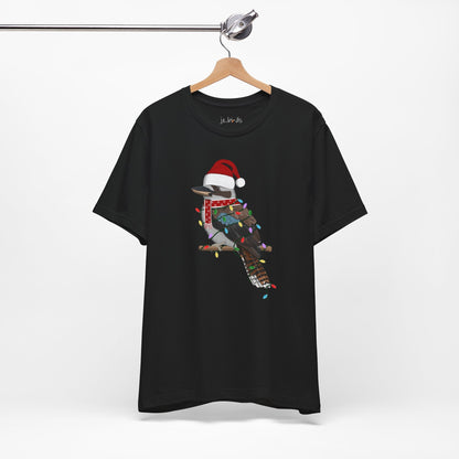 Kookaburra with Fairy Lights Christmas Bird T-Shirt