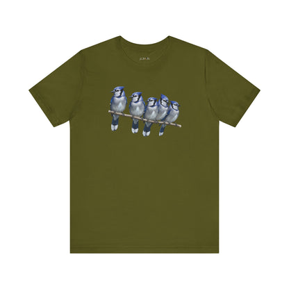 Blue Jays T-Shirt | Unisex Retail Fit Bird Lover Tee | Wildlife Birder Gift