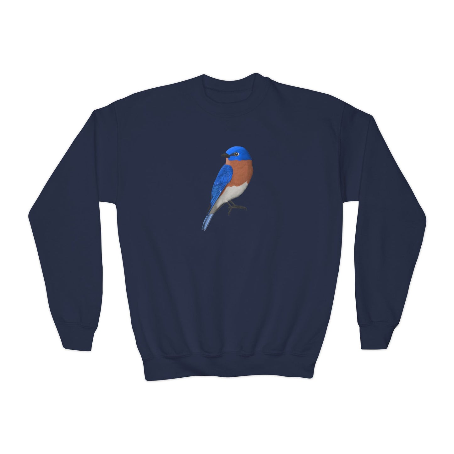 Bluebird Bird Birdwatching Youth Crewneck Sweatshirt