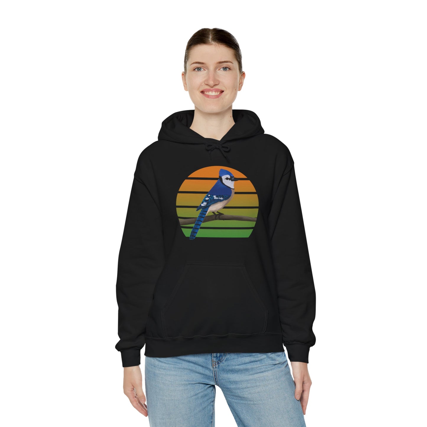 Blue Jay Bird Hoodie