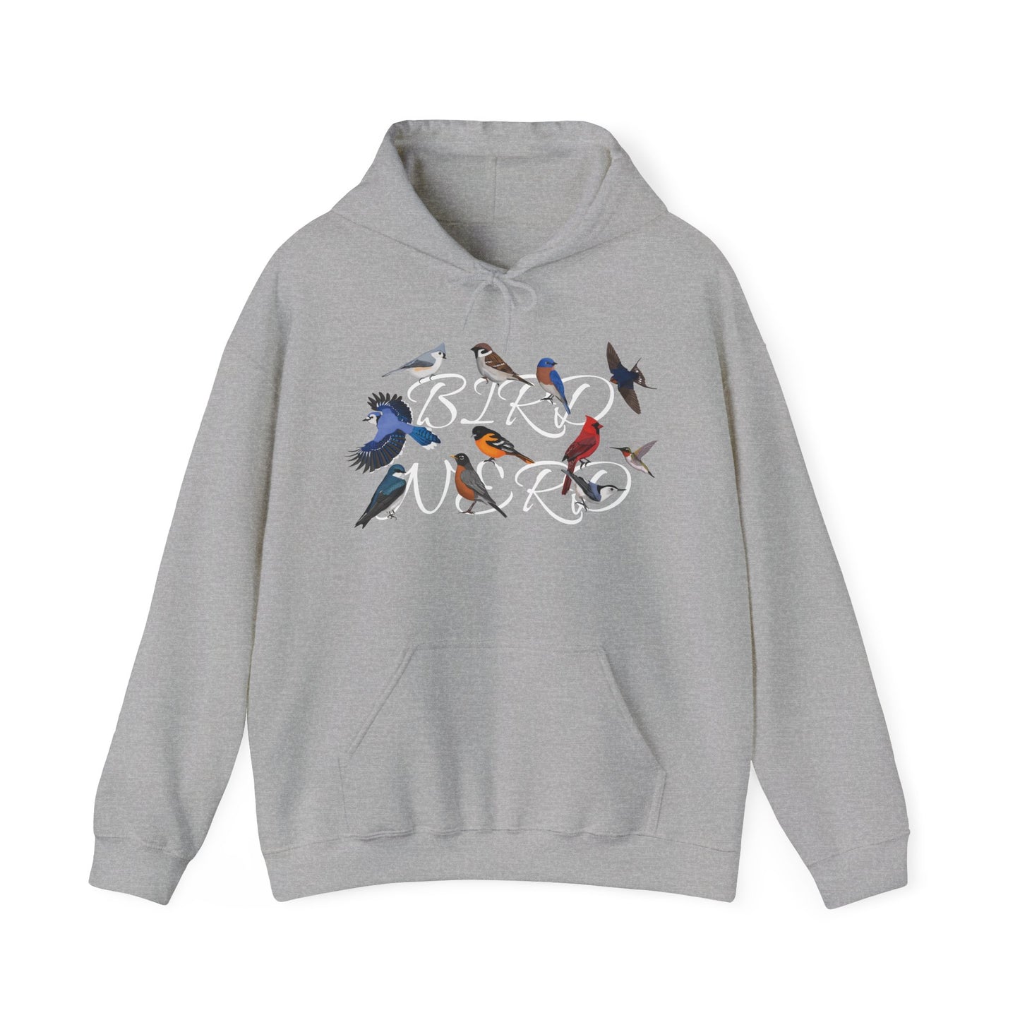 Bird Nerd Blue Jay Cardinal Hummingbird Robin Oriole Hoodie